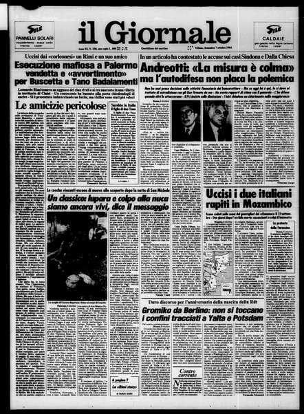 Il giornale : quotidiano del mattino